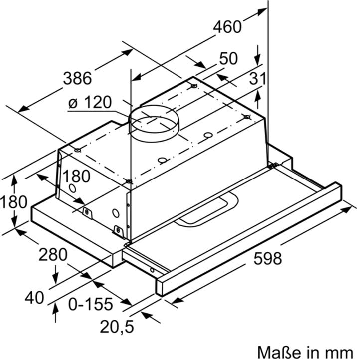 Productafbeelding Bosch Hausgeräte Serie 4 DFT63AC50 (Platte schermkap)