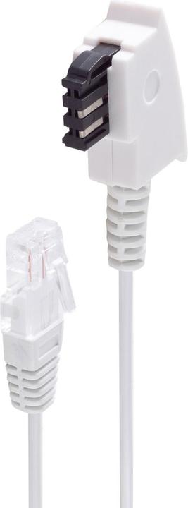 Produktbild Shiverpeaks ®-BASIC-S--Telefon-Anschlusskabel-TAE-F Stecker auf RJ45 Stecker, DSL VDSL Routerkabel, weiss, 1,5m