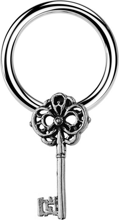 Image du produit Star Piercing Closure Ring argent Clé argent (Acier chirurgical 316L, Laiton)