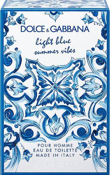 Actual product image Dolce & Gabbana Light Blue Summer Vibes Eau de Toilette 75ml (Eau de toilette, 75 ml)