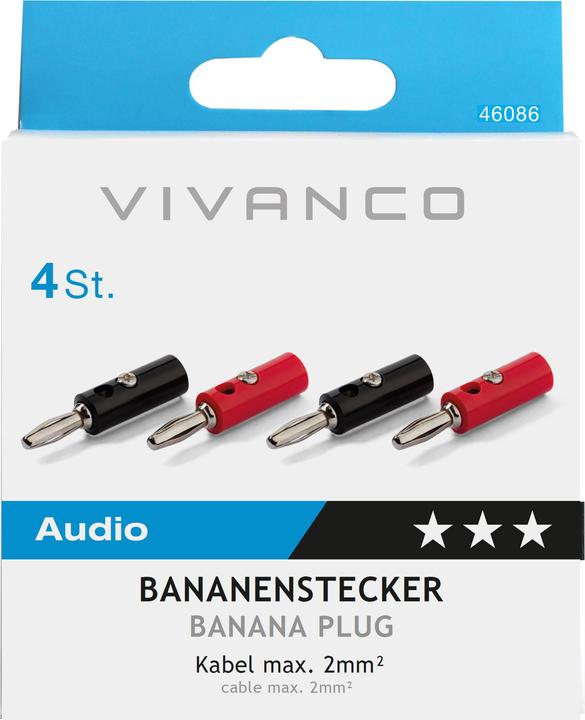 Produktbild Vivanco 46/50 01 Bananenstecker
