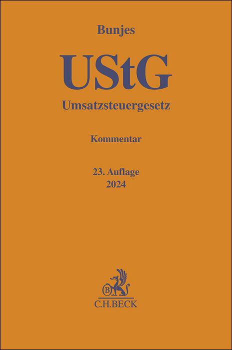 Produktbild Umsatzsteuergesetz (Deutsch, Reinhold, Johann/Geist, 2024)