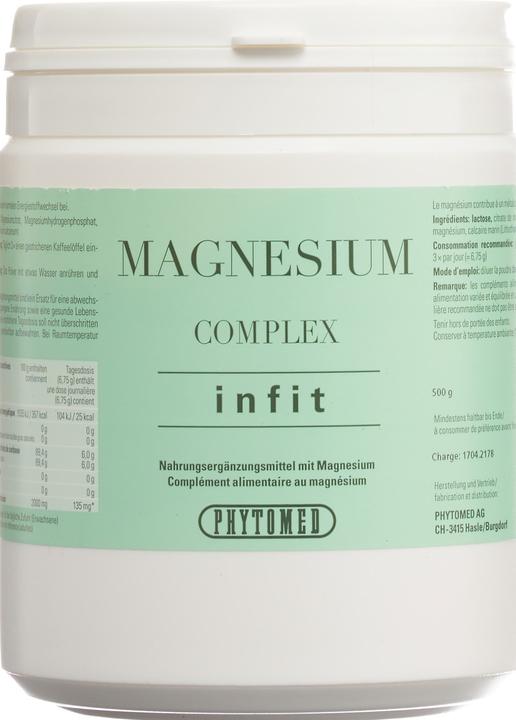 Immagine prodotto Phytomed Infit Magnesium Complex in polvere (1 Pezzo/i, Polvere, 500 g)