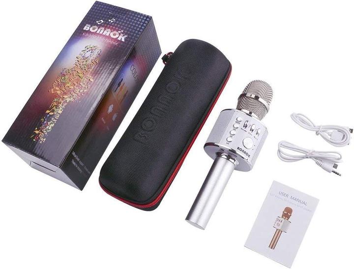 Actual product image Bonaok Wireless karaoke microphone