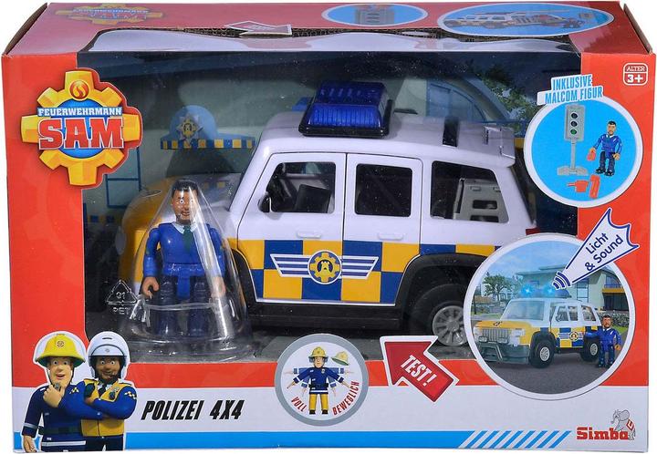Immagine prodotto Simba FS Sam auto della polizia 4x4 con figura
