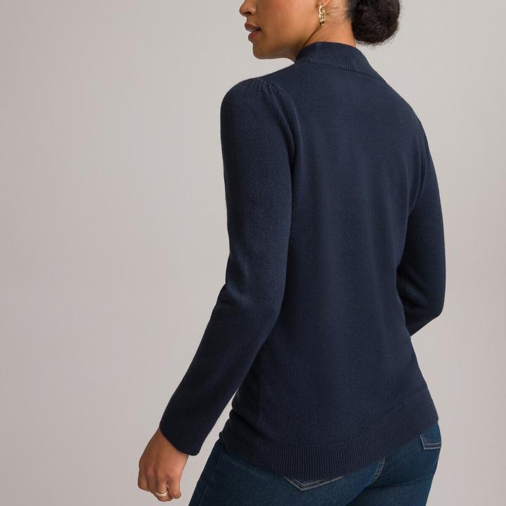 Actual product image Anne Weyburn Stand-up collar jumper in soft knitwear (42)