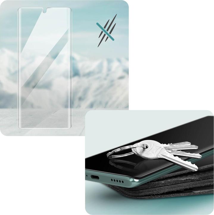 Produktbild Avizar Keramikglas mit schwarzem Rand (1 Stück, Honor Magic 5 Lite)