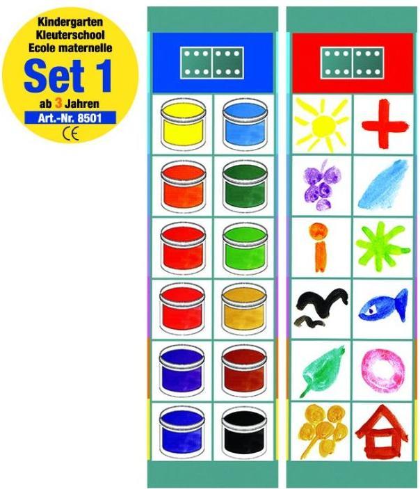 Actual product image Oberschwäbische Magnetspiele 68501 - Set 1: Kindergarten from 3 years - Flocards, figure game, for 1 player, from 3 years (German, French)