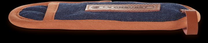 Actual product image Le Creuset Denim handle cover (100 % cotton)