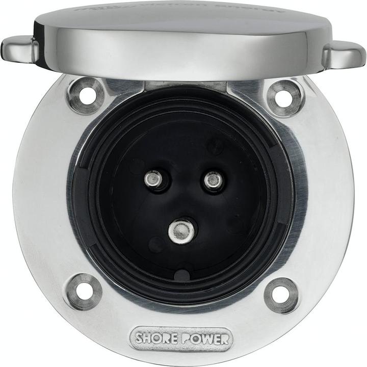 Produktbild Victron Energy Victron 32A Edelstahl Einbau-Steckdose Landstrom Boot Wohnmobil Yacht