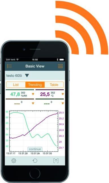 Produktbild Testo 405 i - Thermo-Anemometer mit Smartphone-Bedienung