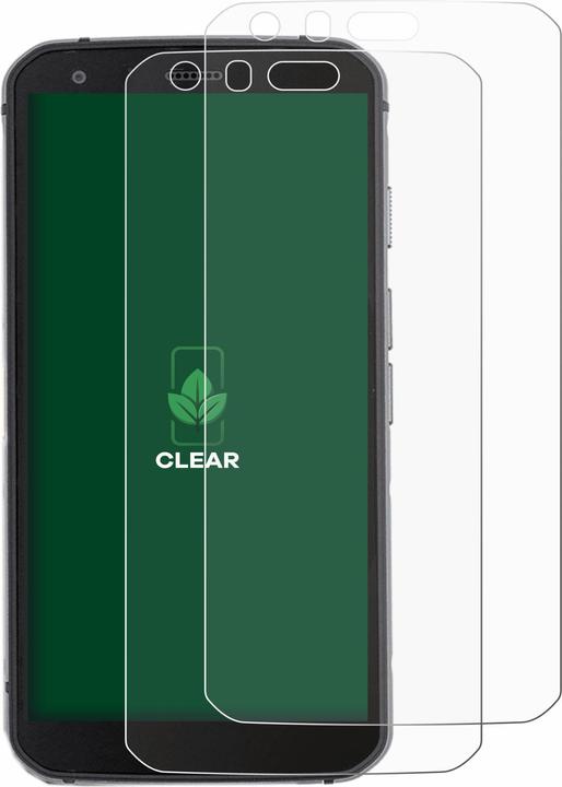 Produktbild ScreenLeaf Schutzfolie nachhaltiger Displayschutz Displayschutzfolie Folie Klar Transparent (2 Stück, Cat S62 Pro)