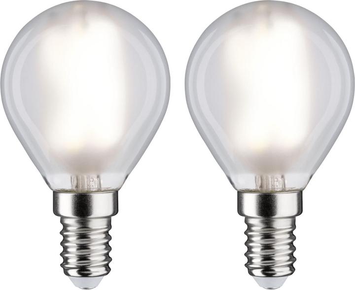 Immagine prodotto Paulmann Set di 2 filamenti LED a goccia E14 (E14, 4.80 W, 470 lm, 2 x, F)