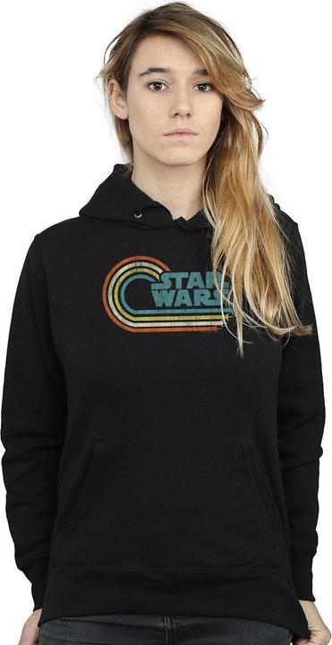 Immagine prodotto Star Wars Retro Wave Logo Felpa con Cappuccio Donna (L)