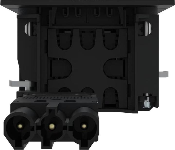 Produktbild IB Connect INTRO2.0 Steckdosenein. sw 2x Typ 13 1x USB-C 60W 1x RJ45 1x HDMI (2 x, USB-C, HDMI, RJ45, Typ 13, 0.30 m)