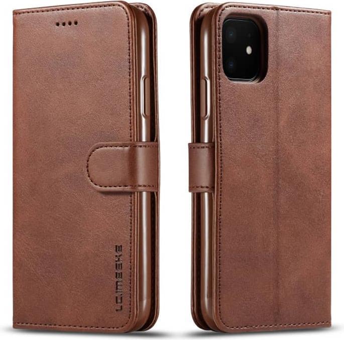 Image du produit LC.Imeeke iPhone 16e - Wallet Etui mit 3 Kartenfächern & Magnetverschluss, Braun (Apple iPhone 16e)