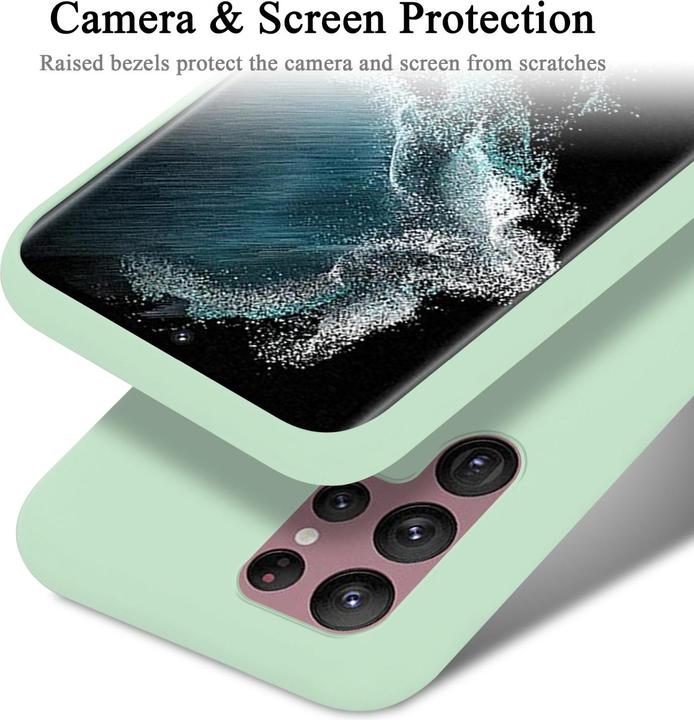 Productafbeelding Cadorabo TPU Vloeibaar Silicone Hoesje (Samsung Galaxy S22 Ultra)