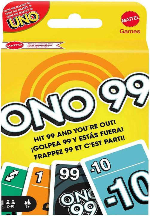 Productafbeelding Mattel Games O'NO 99 Kaartspel (Duits, Frans, Italiaans, Engels)