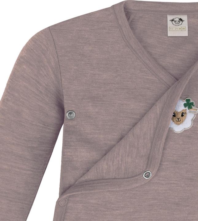 Actual product image Normani 3-pack multipack baby bodysuit merino long-sleeved body with buttons - 9345 (56)