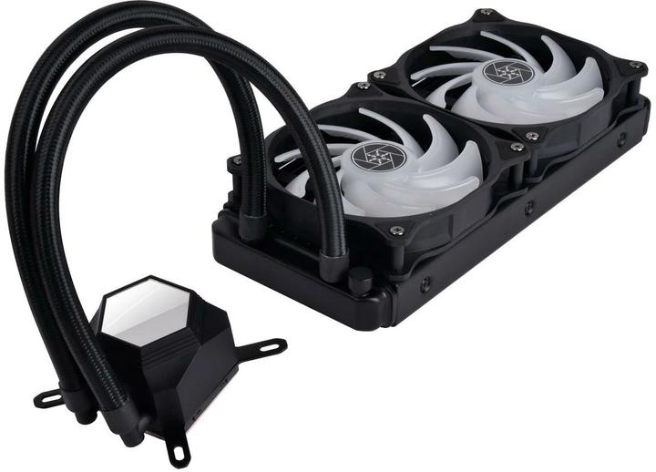 Actual product image Silverstone Permafrost PF240-ARGB V2, complete water cooling system