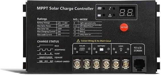 Actual product image Autosolar Solar Charge Controller SR-MT2410 MPPT 10A