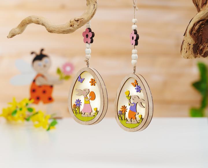 Image du produit VBS Pendentif oeuf avec LED "Hasi (1 x)