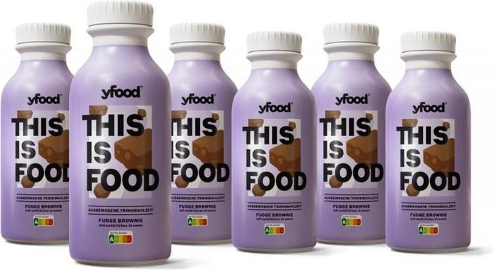 Actual product image YFood Drinking Meal Fudge Brownie 500ml (Brownie, 1 x)