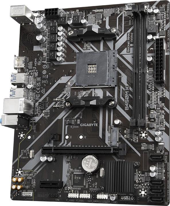 Produktbild Gigabyte GBT AMD AM4 B450M K (AM4, AMD B450, mATX)