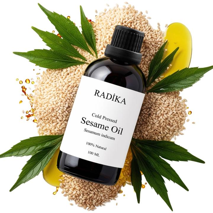 Produktbild Radika Sesamöl, Kaltgepresst, 100% Rein, BIO, natürlich, 100 ml (Körperöl, 100 ml)