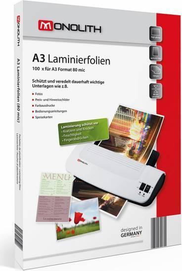Magni Laminating films A3 100s 80µ high gloss (A3, 100 Piece, 80 µm)