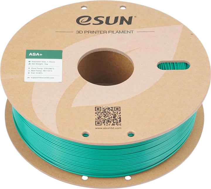 Actual product image eSUN ASA+ 1,75mm GREEN 1kg (ASA, 1.75 mm, 1000 g, Green)