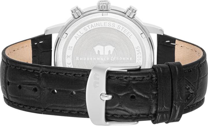 Image du produit Hommes Chronographe Moonlight cuir véritable noir - 26501 (Chronographe, 40 mm)
