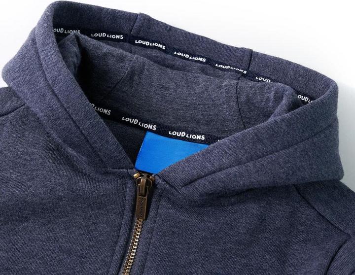 Produktbild VidaXL Kinder-Kapuzenpullover mit Reissverschluss Dunkelblau (128)