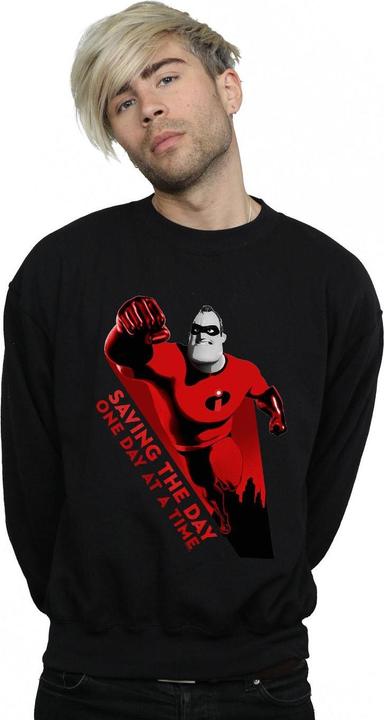 Actual product image Disney Mens The Incredibles Saving The Day Sweatshirt (M)