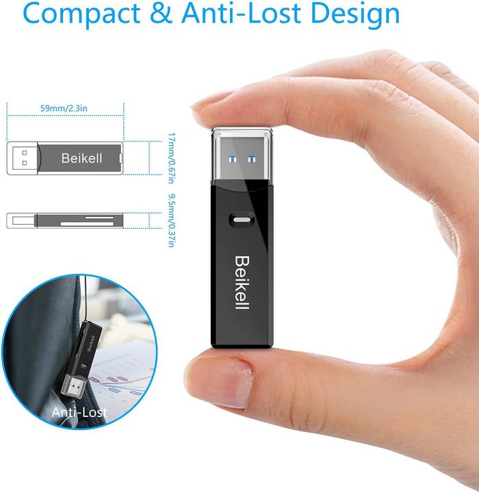 Actual product image Beikell Card reader 2-in-1 MiniPro (USB 3.0)