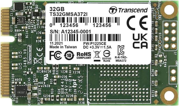 Produktbild Transcend 32 GB Interne Festplatte 6.35 cm (2.5 Zoll) SATA III T32GMSA372I (32 GB, 2.5")