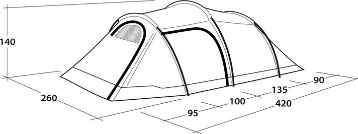 Produktbild Outwell Earth 4 Plus (Tunnelzelt, 7.40 kg, 4 Personen)