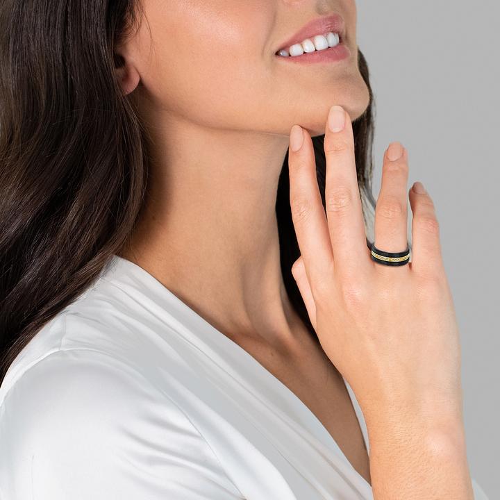 Immagine prodotto Trilani Donna acciaio inossidabile zirconia cubica oro giallo - 7322 (54)