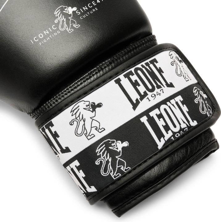 Image du produit Leone Gants de boxe Iconic Noir GN208 (14 OZ, Taille unique)