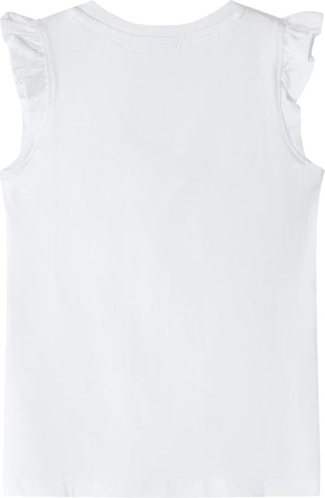 Produktbild VidaXL Kinder-T-Shirt mit Rüschenärmeln Ecru 104,Material: 95 (104)