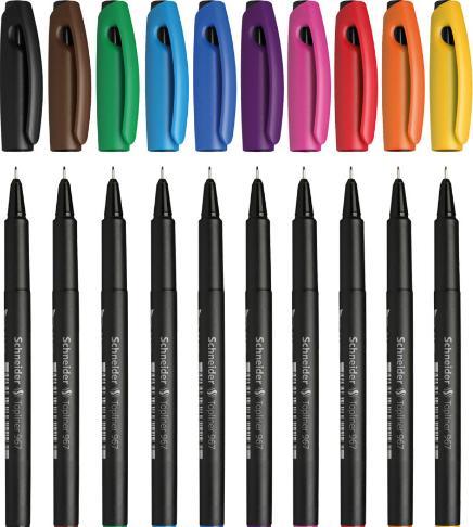 Actual product image Schneider Fineliner 967 case of 10 (Multicoloured, 10 x)