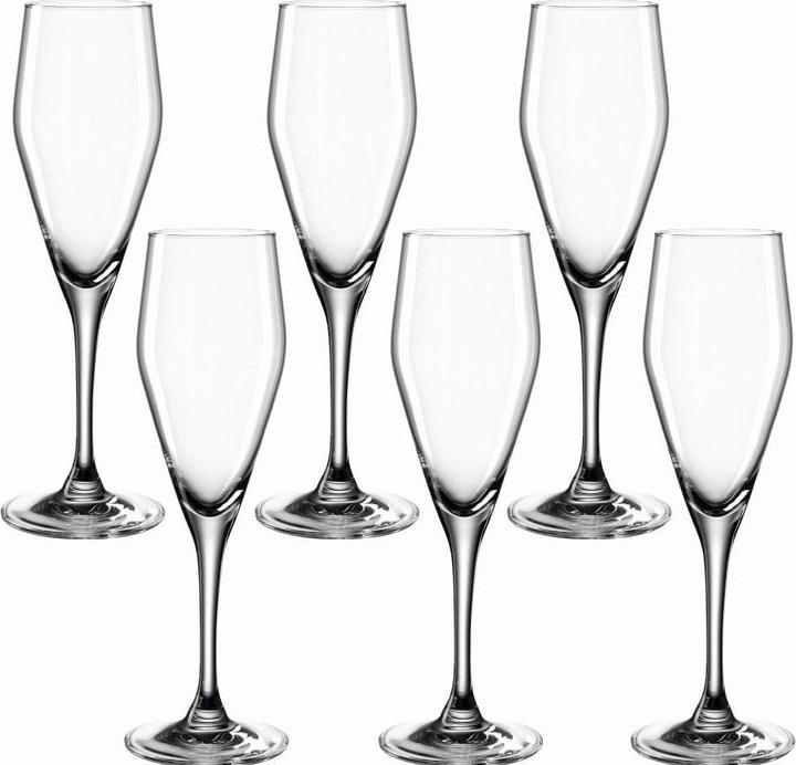 Produktbild Leonardo Sektglas Twenty4 220 ml, 6 Stück, Transparent (22 cl, 6 Gläser, Sektgläser)