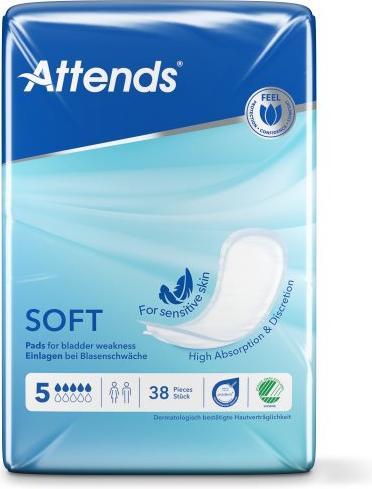 Produktbild Attends Soft 5 Einlagen (38 x)