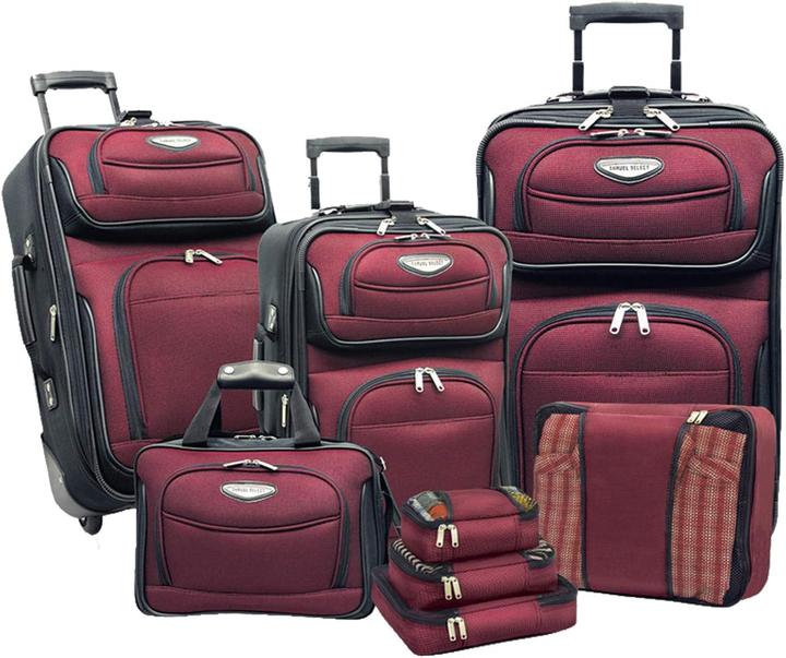 Actual product image Travel Select Burgundy, 8-Piece Set (15/21/25/29/Packing Cubes) (Hand luggage (up to 50 litres), M (50 - 90l), L (90 - 115l), XL (from 140l))