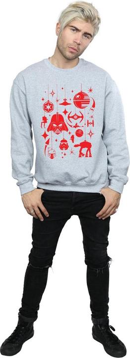 Actual product image Star Wars Mens Christmas Decorations Sweatshirt (S)
