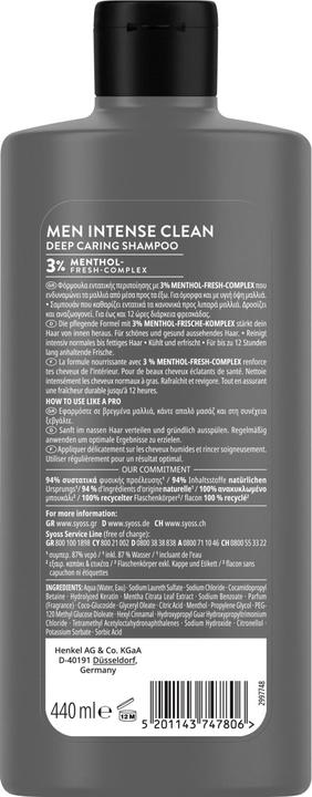 Immagine prodotto Syoss Pulito e cool (440 ml, Shampoo liquido)