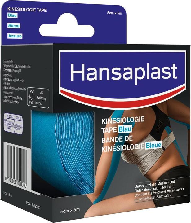 Productafbeelding Hansaplast Kinesiologie tape blauw (5 m)