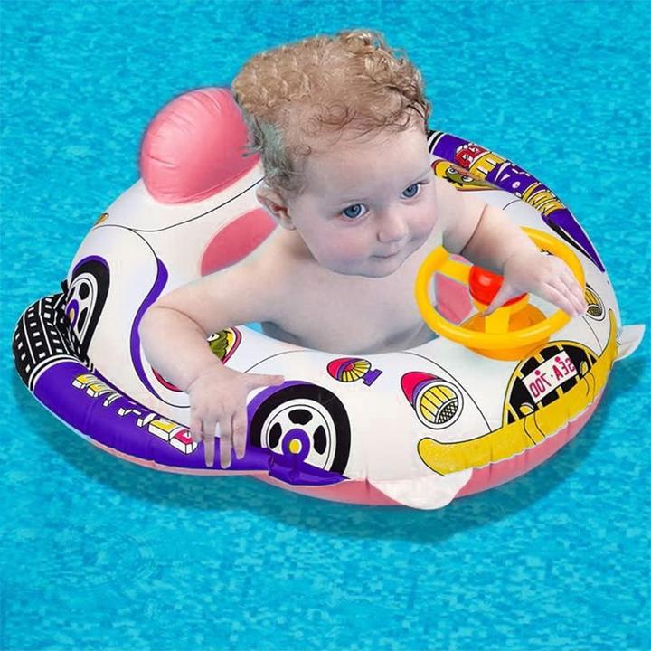 Actual product image Splash & Fun Inflatable car baby swimming ring, floating seat 60x60cm