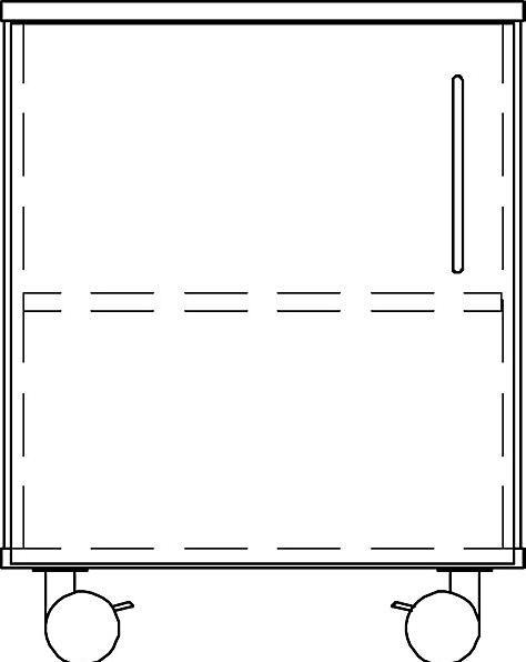 Produktbild Caspar & CO. Labora Labor-Unterschrank, niedrig (53.5 x 58 x 68 cm)