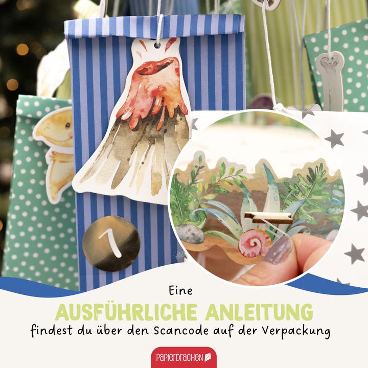Immagine prodotto Papierdrachen Mobile Adventskalender - Dino
